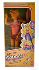 Vintage 1978 Super Teen Skipper with Skateboard Barbie Puppe / Mattel 2756, NrfB comprar usado  Enviando para Brazil