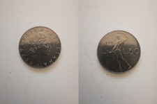 Moneta 50l 1969 usato  Roma
