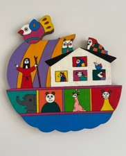 Usado, Linda Arca de Noé infantil de madeira pintada à mão sul-americana comprar usado Usado, Linda Arca de Noé infantil de madeira pintada à mão sul-americana comprar usado  Enviando para Brazil