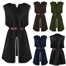 Fantasia masculina de Halloween camisas com cinto blusa com cadarço cosplay túnica regata comprar usado  Enviando para Brazil