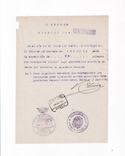 1942 JUSTIFICANTE CERTIFICADO FRANQUICIA TELEGRAFOS VITORIA comprar usado  Enviando para Brazil