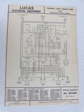 Lucas wiring diagram for sale  WARRINGTON