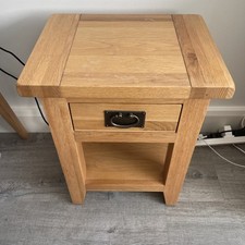 Oak bedside table for sale  LEEDS