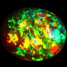 Pedra de nascimento de outubro natural etíope opala fogo cabochão pedra preciosa solta DP78, usado comprar usado  Enviando para Brazil