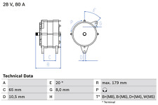 Bosch lichtmaschine generator gebraucht kaufen  Mettingen