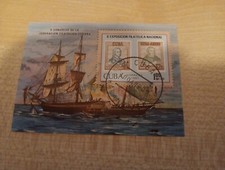 BLOQUE SELLOS POSTALES USADOS MUNDIALMENTE (MBJJ6038) X EXP. FILATELICA NACIONAL  segunda mano  Embacar hacia Mexico