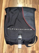 Mochila acolchoada console PlayStation 3 PS3 estojo de transporte vermelho e preto 17x15 comprar usado  Enviando para Brazil