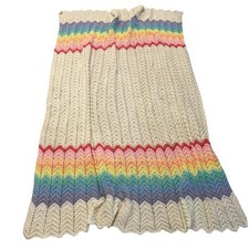 Rainbow crochet throw for sale  Nolensville