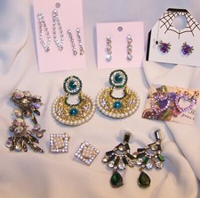 Vintage rhinestone earring for sale  Oakboro