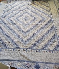 Colcha longa vintage king size 100% algodão costurada à mão. 114"×118" comprar usado  Enviando para Brazil