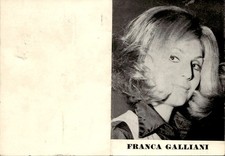 Cartolina franca galliani usato  Italia