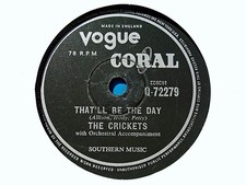 CRICKETS / BUDDY HOLLY - That'll Be The Day / For Someone To Love 78 rpm disc comprar usado  Enviando para Brazil