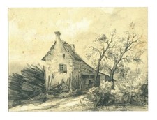 Paysage dessin original d'occasion  Anet