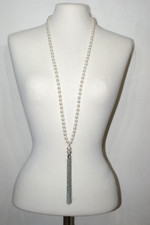 Faux pearls silver for sale  SHOREHAM-BY-SEA