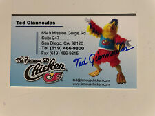 Ted giannoulas autograph for sale  Palm Beach Gardens