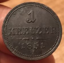 Moneta kreuzer 1851 usato  Olbia