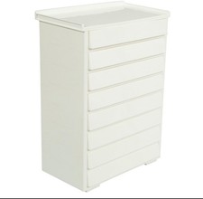 Usado, Organizador de gaveta de mesa, 8 gavetas unidade de armazenamento de mesa de plástico, armazenamento pequeno... comprar usado  Enviando para Brazil