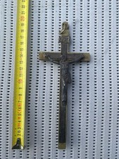 Crucifix laiton acier d'occasion  Belley