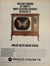 Philco Color TV 20/20 Ford Motor Company borboleta anúncio impresso vintage 1965 comprar usado  Enviando para Brazil
