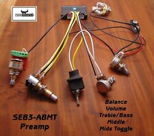 Pré-amplificador de baixo TONE MONSTER SEB3-ABMT 4 potes + alternância média comprar usado Pré-amplificador de baixo TONE MONSTER SEB3-ABMT 4 potes + alternância média comprar usado  Enviando para Brazil