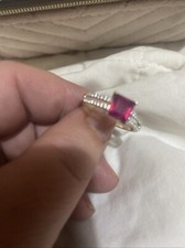 Pink topaz ring for sale  HOLYWELL