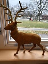 Vtg flocked reindeer for sale  Pontiac