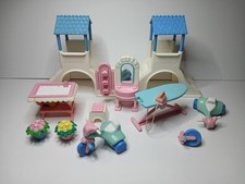 Lote antigo 1994 Fisher Price Loving Family triciclo deslizante vasos de flores mesa de passar roupa comprar usado  Enviando para Brazil