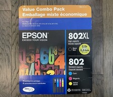 Genuíno Novo Combo de Tinta Epson 802XL Preto e 802 Ciano Magenta Amarelo EXP 03/2028 comprar usado Genuíno Novo Combo de Tinta Epson 802XL Preto e 802 Ciano Magenta Amarelo EXP 03/2028 comprar usado  Enviando para Brazil