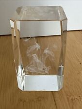 Kristall glasblock blume gebraucht kaufen  München