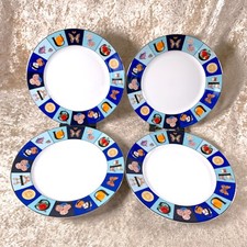 Juego de 4 vajillas de porcelana con plato de postre Gucci Guccissimo hechas en Japón segunda mano  Embacar hacia Mexico