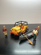 Jeep Fisher-Price 1977 Adventure People #312 Northwoods Trailblazer com canoa W17 comprar usado  Enviando para Brazil