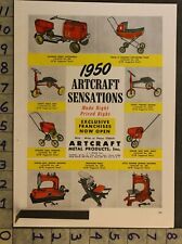 Usado, 1950 ARTCRAFT SOAPBOX DERBY PEDAL CARRINHO DE BEBÊ CARRINHO DE BEBÊ 2pg TOY ADTS45 comprar usado  Enviando para Brazil