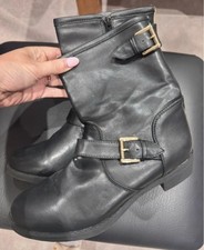 Next black leather for sale  TELFORD