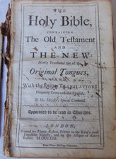 1753 THE HOLY BIBLE CONTAINING THE OLD TESTAMENT & THE NEW (PUB.  JOHN BASKETT), usado comprar usado  Enviando para Brazil