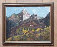 ölbild rahmen berge gebraucht kaufen  Bad Endorf