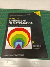 Lineamenti matematica. modulo usato  Morra de Sanctis