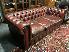 Oxblood leather chesterfield for sale  GAINSBOROUGH