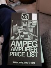 Ampeg amplifiers pricelist for sale  La Mesa