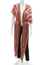 Cardigã Luli Fama feminino sem mangas fenda franja listrado multicolorido tamanho único, usado comprar usado Cardigã Luli Fama feminino sem mangas fenda franja listrado multicolorido tamanho único, usado comprar usado  Enviando para Brazil