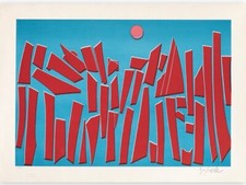 Sergio dangelo litografia usato  Torino