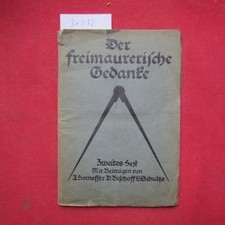 Freimaurerische gedanke zweite gebraucht kaufen  Berlin