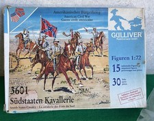 Usado, Vintage Gulliver 1/72 SOUTH STATES CAVALRY ACW conjunto 3601 50+ Figuras Conjunto Escasso comprar usado  Enviando para Brazil