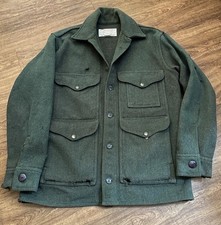 Usado, Antigo Distressed C.C. Jaqueta Filson Co lã Mackinaw Cruiser verde caçador tamanho 40 comprar usado  Enviando para Brazil