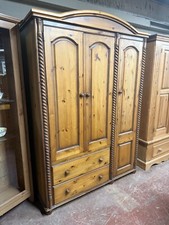 Triple pine wardrobe for sale  SHIPSTON-ON-STOUR