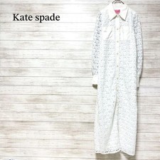 Usado, Vestido longo Kate Spade de renda tamanho 0 manga longa transparente cinto branco comprar usado  Enviando para Brazil