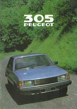 Peugeot 305 brochure d'occasion  Expédié en Belgium