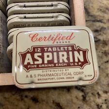 Vintage certified aspirin for sale  Hudson