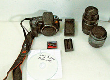 Lente Sony Alpha A200 DSLR 10.2MP, 2.6"LCD +18-55mm +55-200mm testada funciona bem comprar usado  Enviando para Brazil
