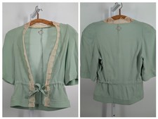 Camisa AF Vandevorst Archive seda chiffon espuma do mar renda lingerie jaqueta cinto gravata comprar usado  Enviando para Brazil