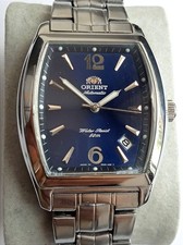 Relógio Orient automático mostrador azul masculino aço inoxidável 21 joias comprar usado  Enviando para Brazil